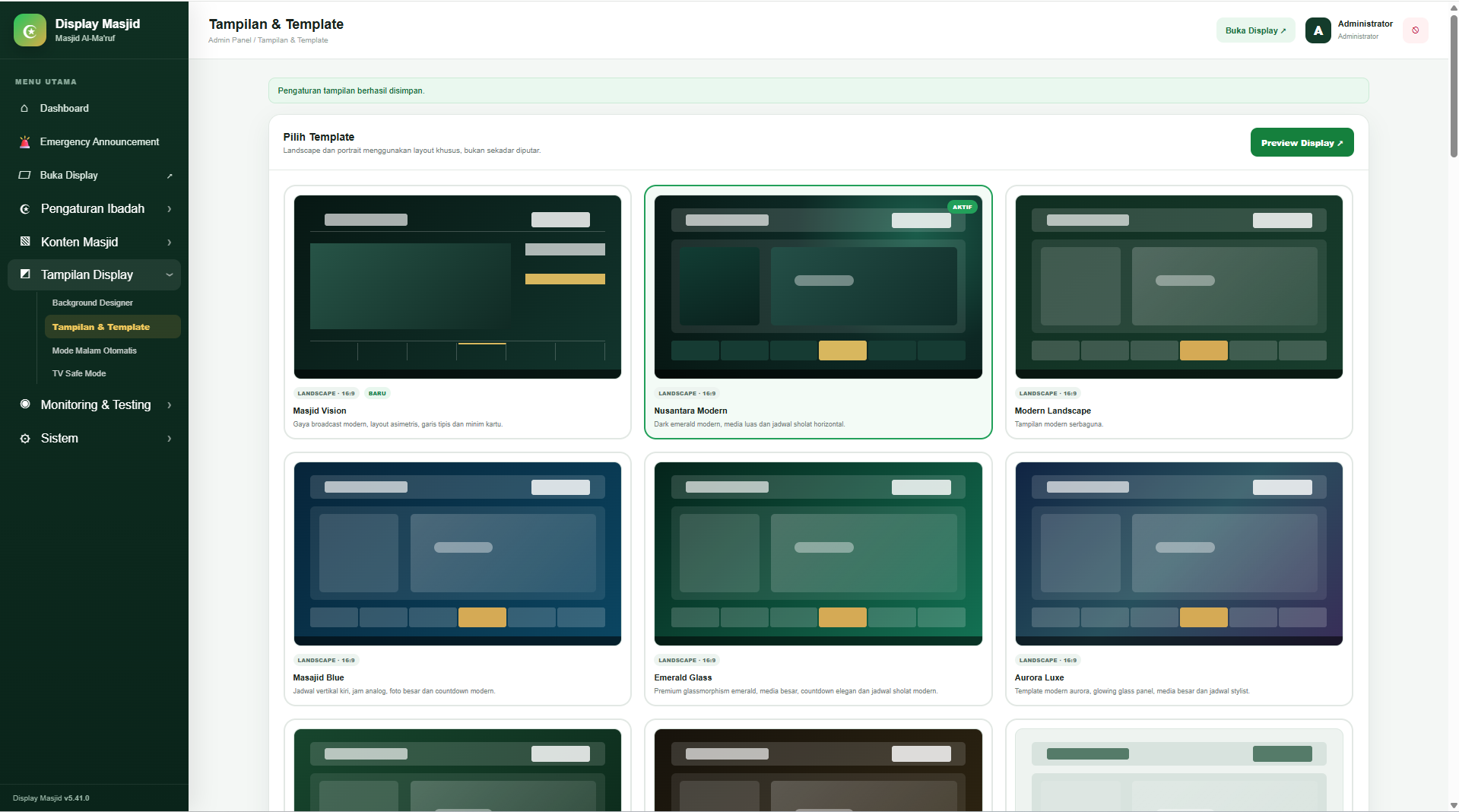 Tersedia Lebih dari 9++ Template