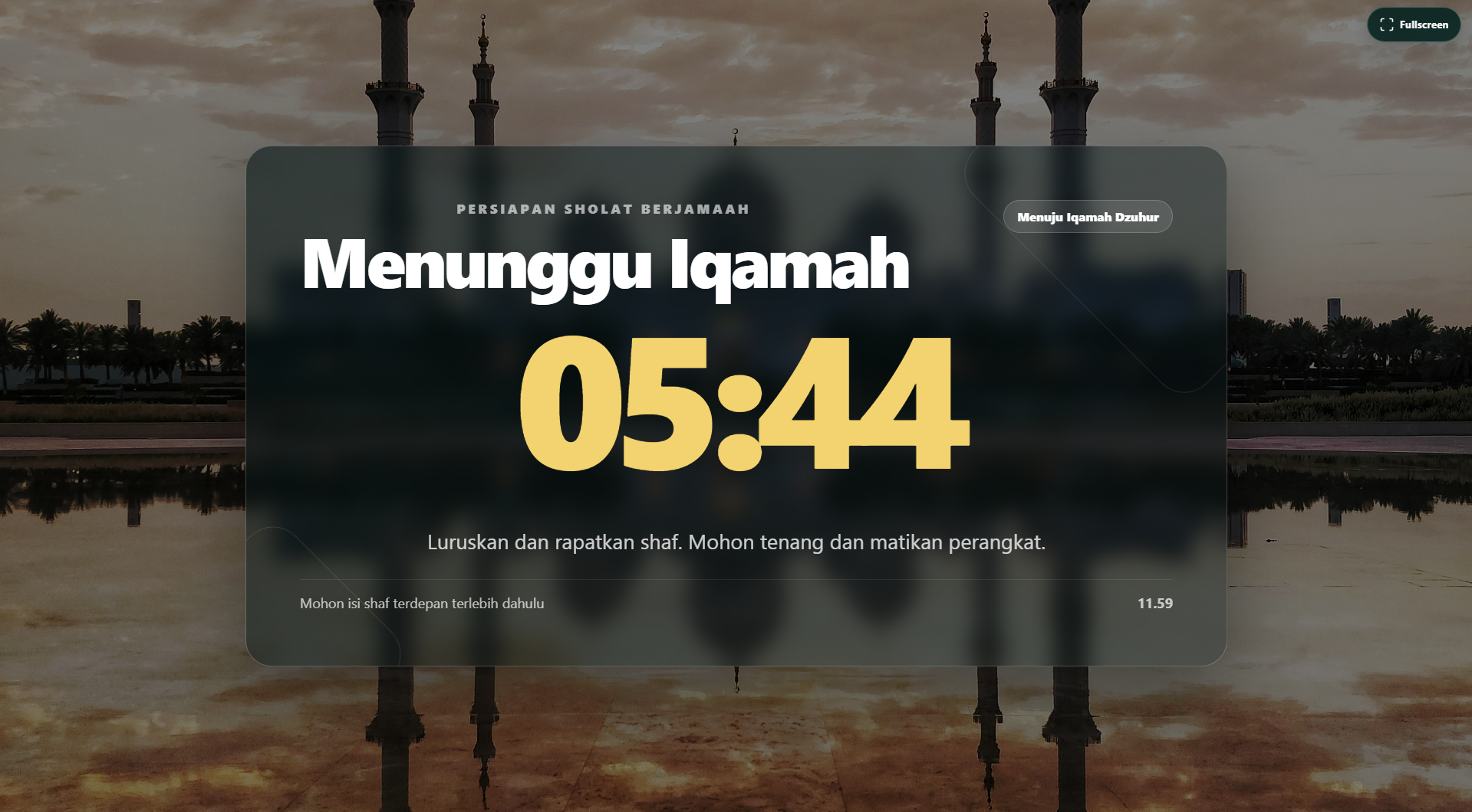 Menunggu Iqomah